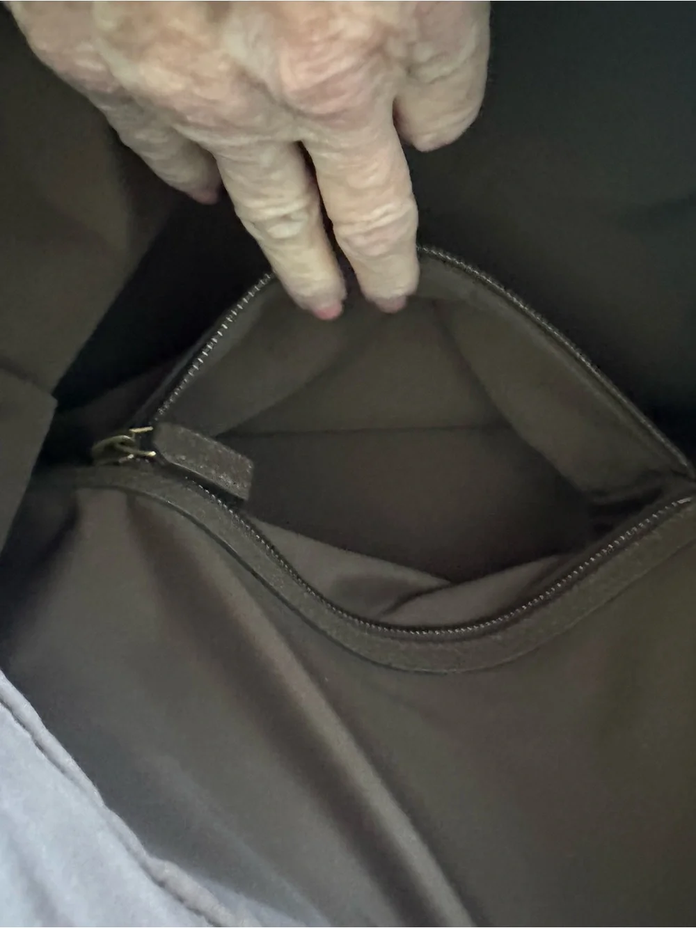 Gucci Beige GG Canvas Backpack with Yellow Corners and Brown Trim